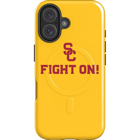 University of Southern California USC Fight On Gold iPhone 16 Plus Magsafe Impact Case